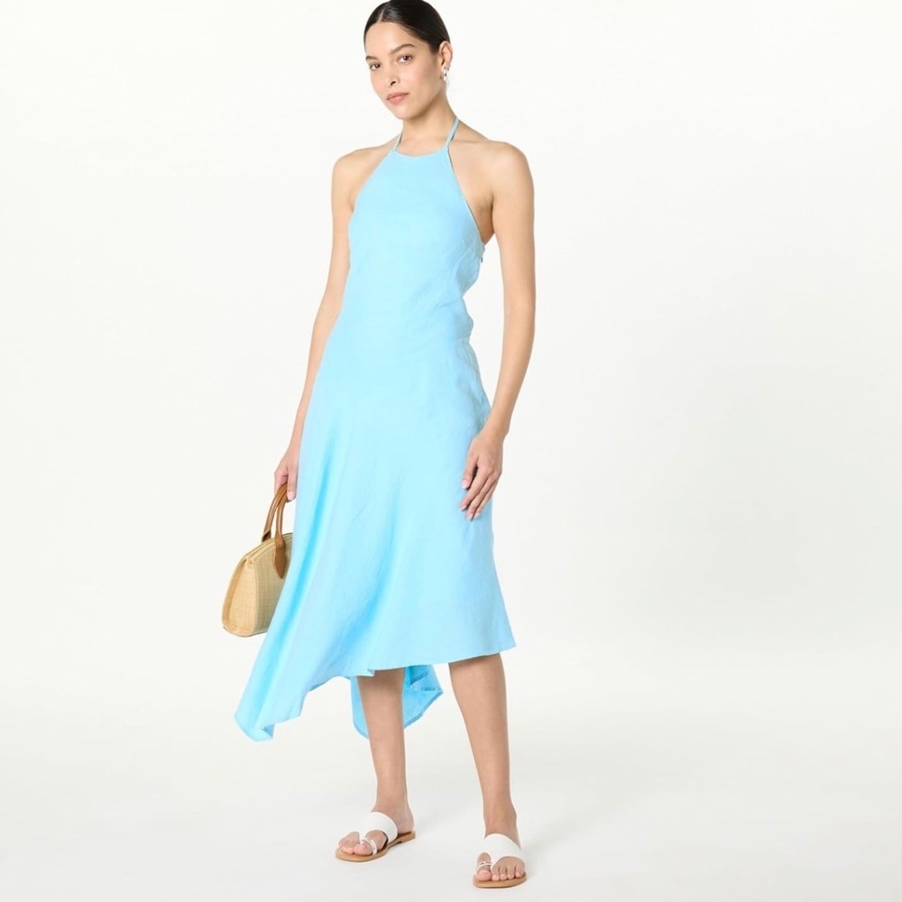 The‎ Drop NWT Ciga Halter Maxi Linen Dress